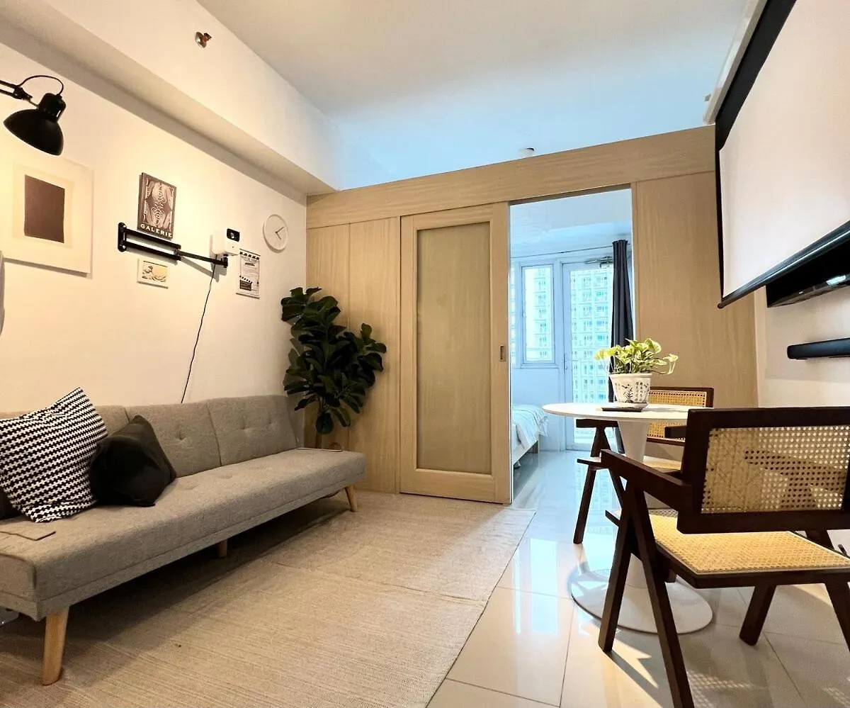 Jazz Residence T2 Rm 405 Homey Muji Inspired Staycation Big Screen Cinema location